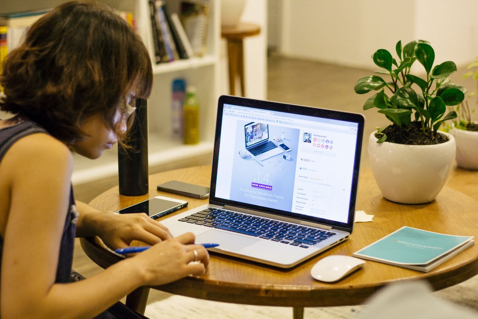 Laptop at home